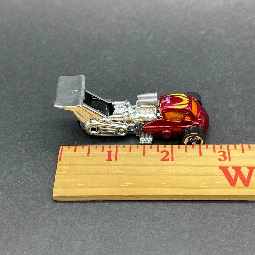 Hot Wheels Whatta Drag Three Wheel Car Red Diecast 1/64 Scale Loose #673